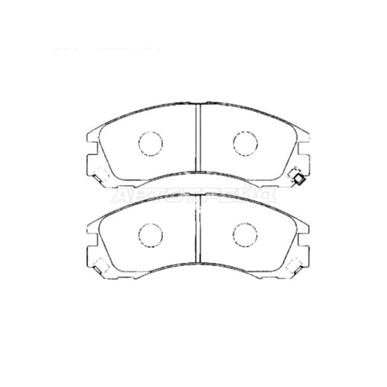 Колодки тормозные перед MITSUBISHI AIRTREK/OUTLANDER 03-06 AKEBONO