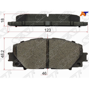 Колодки тормозные перед TOYOTA AQUA 11-/VITZ/YARIS 05-/PREMIO 07-/PRIUS 09- SAT