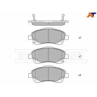 Колодки тормозные перед TOYOTA AVENSIS 03- SANGSIN BRAKE