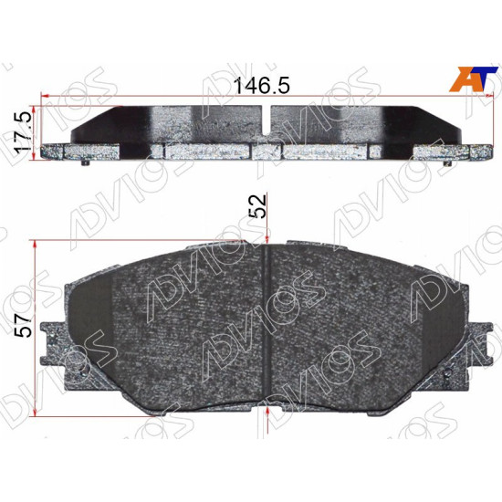 Колодки тормозные перед TOYOTA RAV4 05- ADVICS