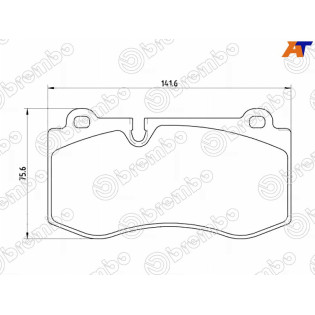 Колодки тормозные передн MERCEDES CL 215 06-/CLS 219 04-/E-CLASS 211 02-/S-CLASS 221 05-/SL 230 06 BREMBO