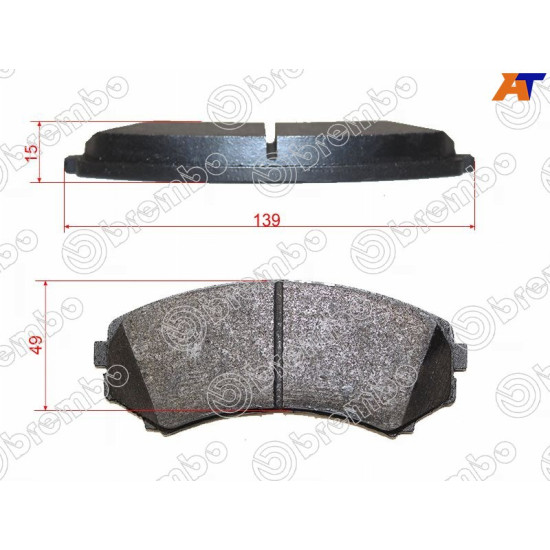 Колодки тормозные передн MITSUBISHI PAJERO 99- BREMBO