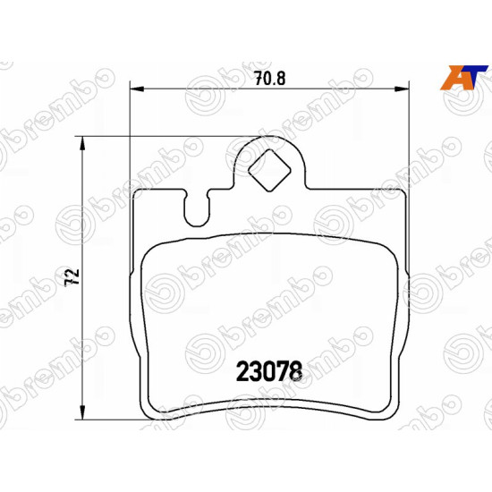 Колодки тормозные зад MERCEDES CL-CLASS C215 99-06/S-CLASS W220 98-05 BREMBO