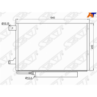 Радиатор кондиционера Mercedes-Benz A-Class 04-12 / B-Class 05-12 SAT