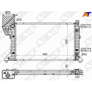 Радиатор Mercedes-Benz Sprinter 95-06 / L310 80-90 SAT