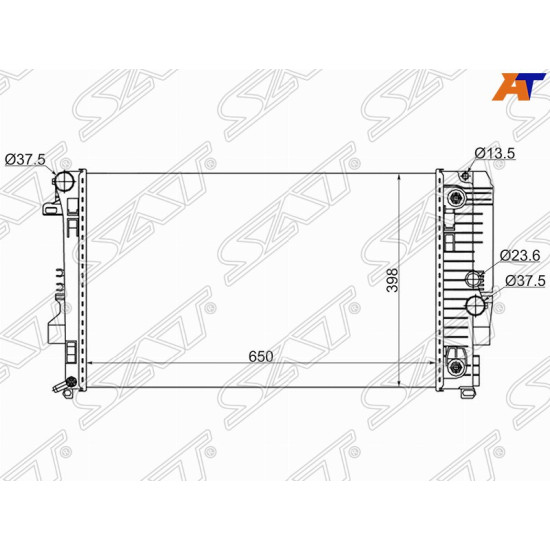 Радиатор Mercedes-Benz Viano 03-14 / Vito 03-14 SAT