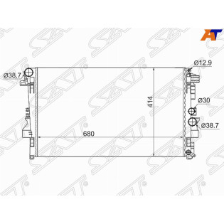 Радиатор Mercedes-Benz Viano 03-14 / Vito 03-14 SAT