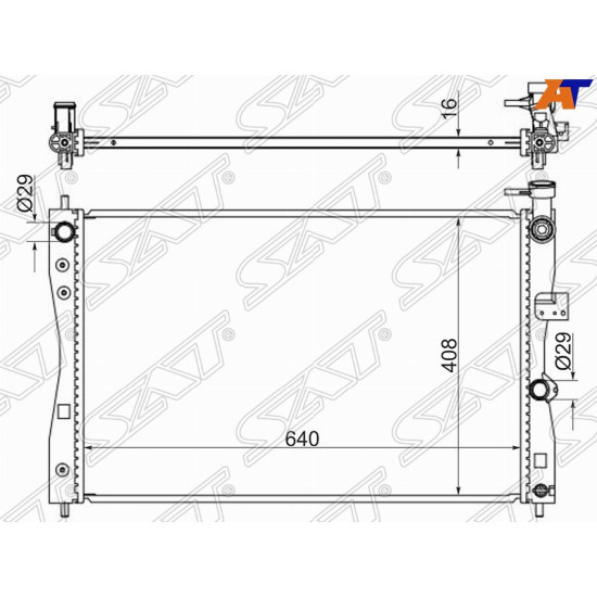 Радиатор MITSUBISHI COLT Z3 04-11 EUR SAT