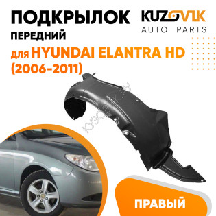 Подкрылок передний правый Hyundai Elantra HD (2006-2011) KUZOVIK