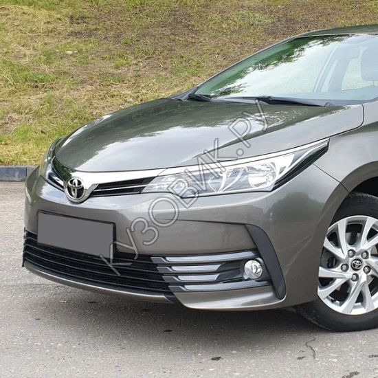 Бампер передний в цвет кузова Toyota Corolla E170 (2016-2021) рестайлинг